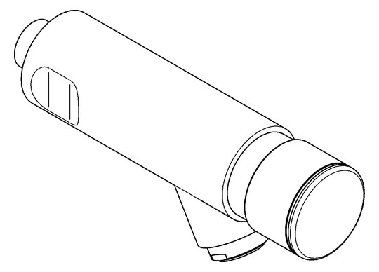 Aquarotter Selbstschluss-Wandarmatur F3 S mit Antiblockiersystem, Messing poliert verchromt