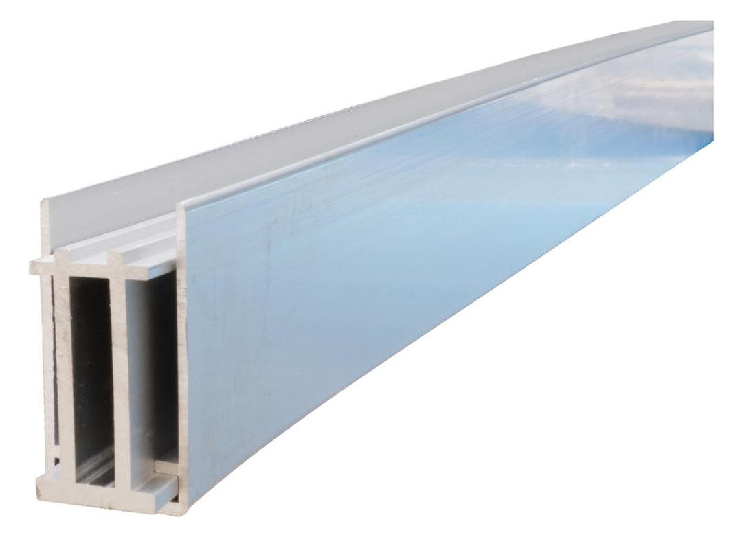 Bild ECOSTECK-Set Silber Start/Endleiste verstärkt 50/50x24x1655mm Aluminium für Senk - n.a.-0