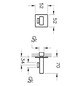VitrA Bad Wandanschlussbogen Root Square 1/2" mit integrierter Handbrausehalterung, Kupfer
