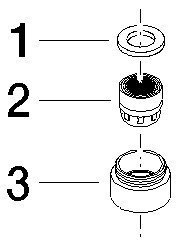 DO Luftsprudler ERSATZTEILE 90230106802 M18x1 5,7 l/min. Platin gebürstet