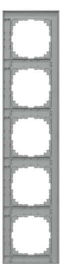 Rahmen 5f alu mt M-Pure Kst f.GEB-K Unterputzmontage Thermopl
