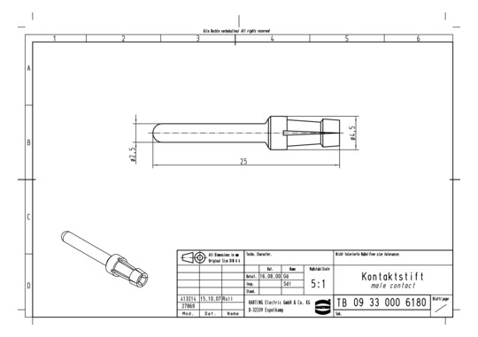 HART Kontaktstift            09330006180 