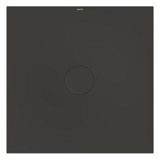 Bette Duschfliese BetteAir 1000 x 1000 mm, anthracite, Rechteck, glasierter Titan-Stahl, mit Minimum-Täger
