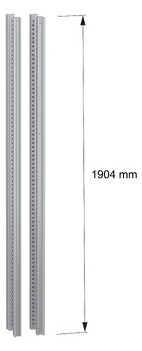 Profil 2000x45x45mm Metall gr RAL7035