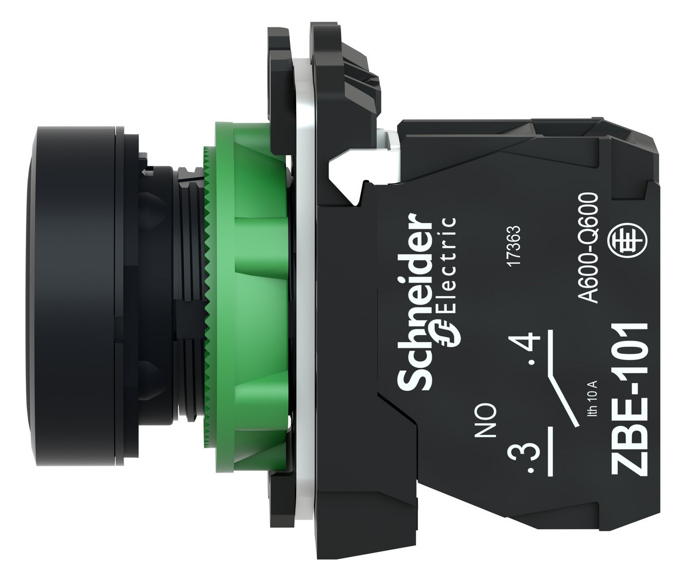 Drucktaster 1f sw rnd Ø22,5mm IP66 fl Tastend