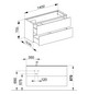 KEUCO Waschtischunterschrank Edition 11 Planning 140x70x53,5cm, 2 Frontauszüge, links, Lack Seidenmatt, Glas Weiß