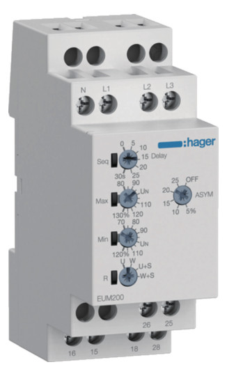 Hager Kontrollrelais Spannung     EUM200 