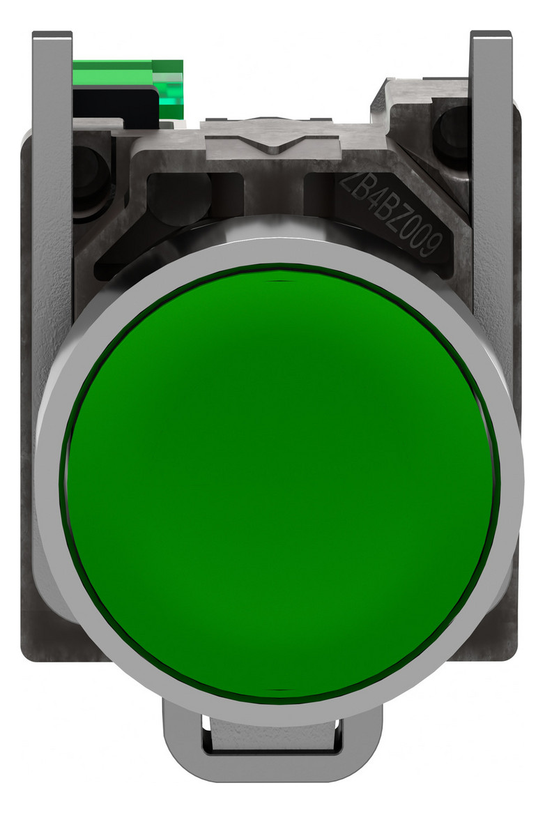 Drucktaster 1f gn rnd Ø22,5mm 1S IP30 fl Tastend