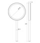 EMCO Handspiegel Pure Ø 127 mm, 3-fach, rund, chrom