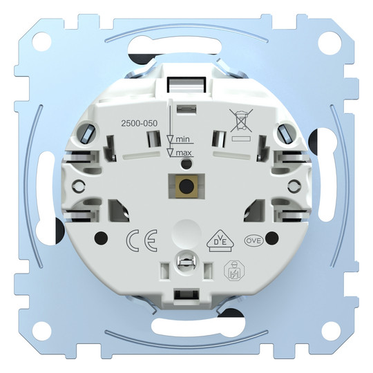 Steckdose 1f anth mt System M UP Klappd IP20