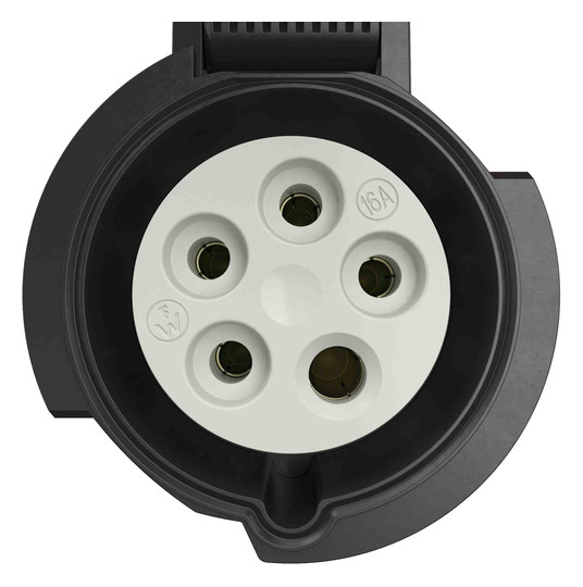 CEE-Steckdose 5p 16A 5h 600-690V/sw IP54 AP Schraubkl Kst