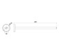 EMCO Handtuchhalter Round 300mm, 1-armig, starr, chrom