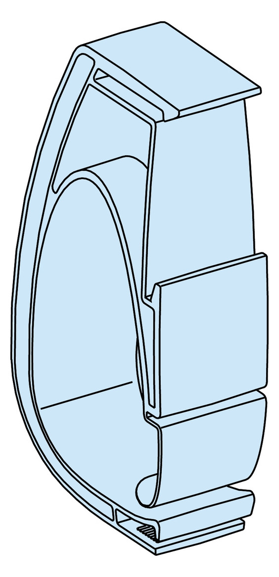Kabelrangierbügel Kst B23mm ws
