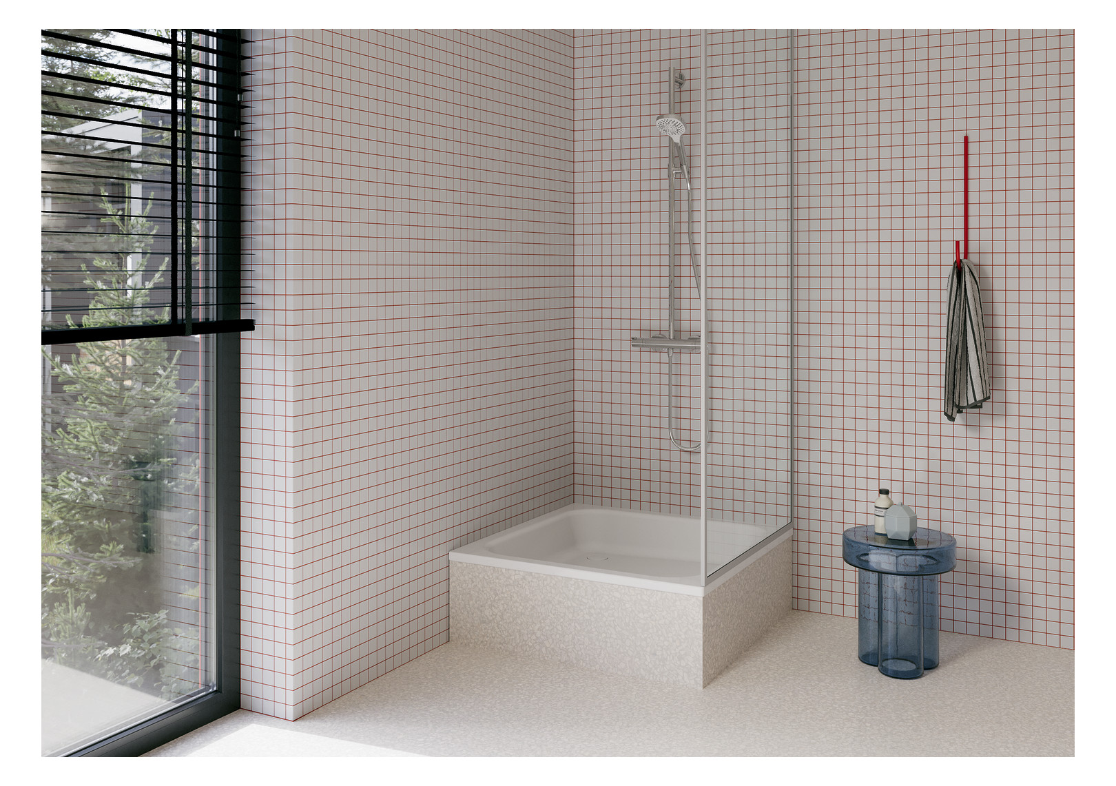 Duschwanne BetteQuinta 75x75x15cm, calypso