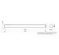 Schrank-Frontplatte 1HE B500xH50mm ST pulverbesch