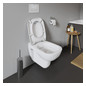 Duravit WC-Sitz D-Code ohne Absenkautomatik Scharniere Edelstahl, weiß