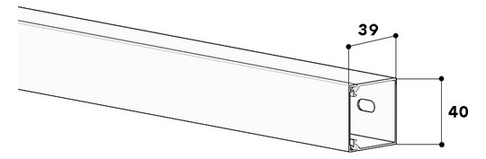 GGK 3673 Leitungsführungskanal LFG40x40- 