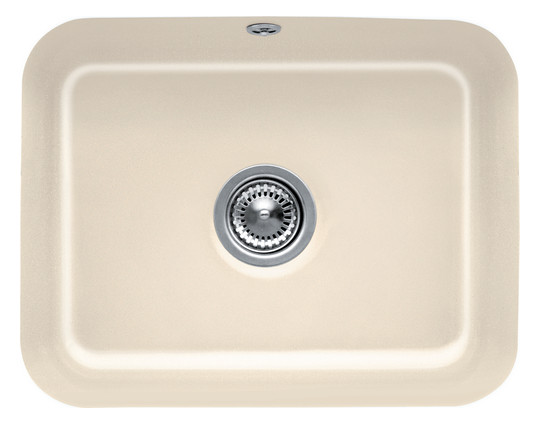 V&B Unterbauspüle Cisterna 60C mit Ablaufgarnitur, Handbetätigung, fossil CeramicPlus