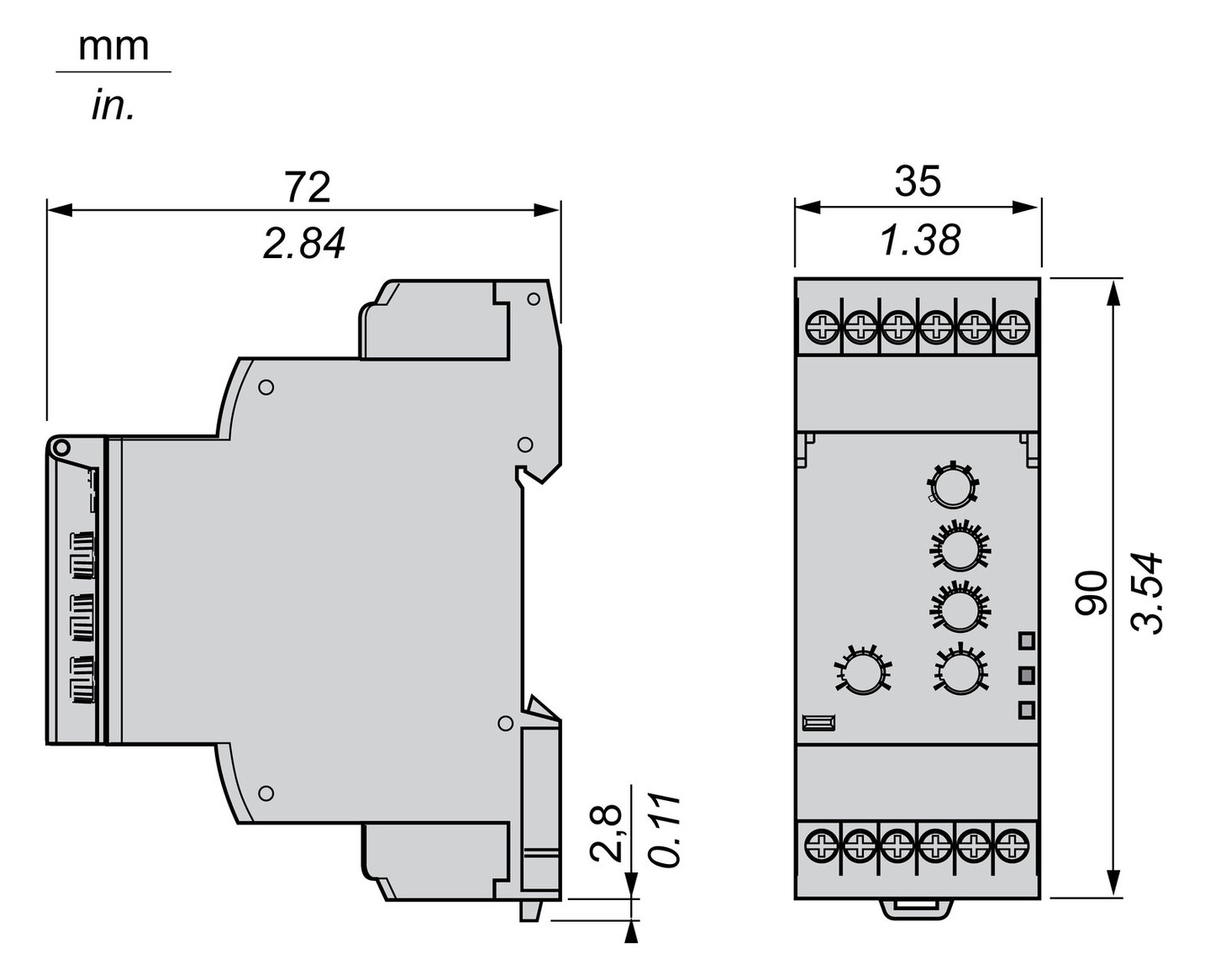 Phasenwächter 220-480V Funktion Phasenausfallerkennung