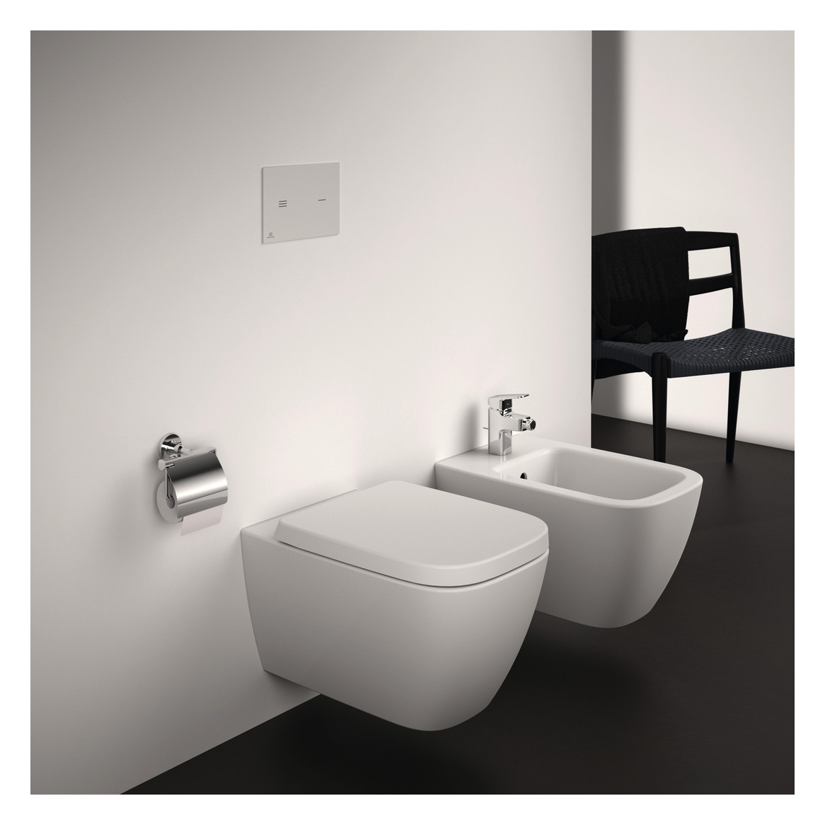 Ideal-Standard Wand-Tiefspül-WC-Paket i.life B spülrandlos, weiß