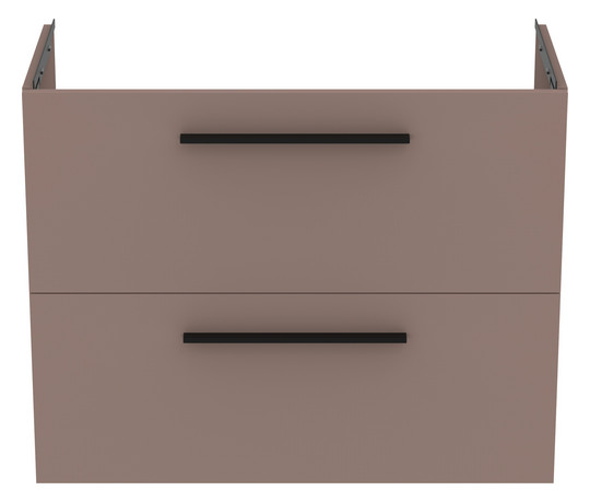 Ideal-Standard Möbel-Waschtischunterschrank i.life S 2 Auszüge, 80 x 37,5 x 63 cm, carbongrau matt