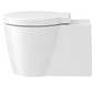 Duravit WC-Sitz Starck 1 mit Absenkautomatik, abnehmbar, mit Scharnierwelle, weiß