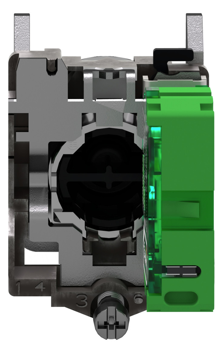 Drucktaster 1f rt rnd Ø22,5mm 1S IP30 fl Tastend