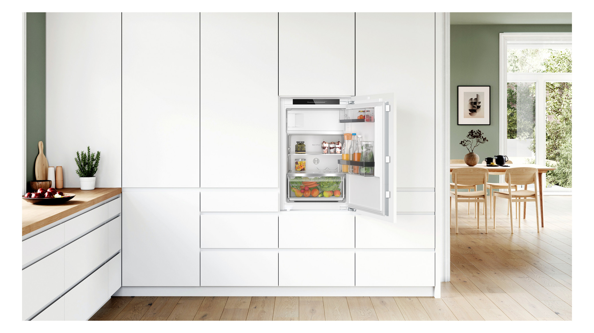 Kühlschrank EB D Serie 6 104/15l N880mm integr Dekor mit Zubehör möglich fest ws