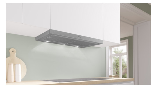 Dunstabzugshaube Flschirm 900mm si A LED 63dB 412cbm/h Ø120-150mm 4st Abl/Uml