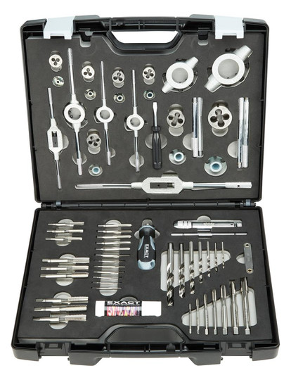EXACT-Gewindeschneidwerkzeug-Satz - 61-teilig, M3-M12,...