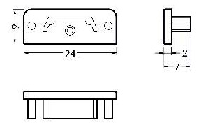 Endkappe si Kst B24mm