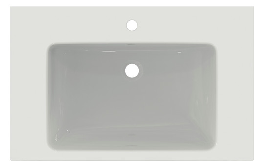 Ideal-Standard Möbel-Waschtisch i.life B 81x51x18cm, mit Hahnloch/Überlauf, weiß