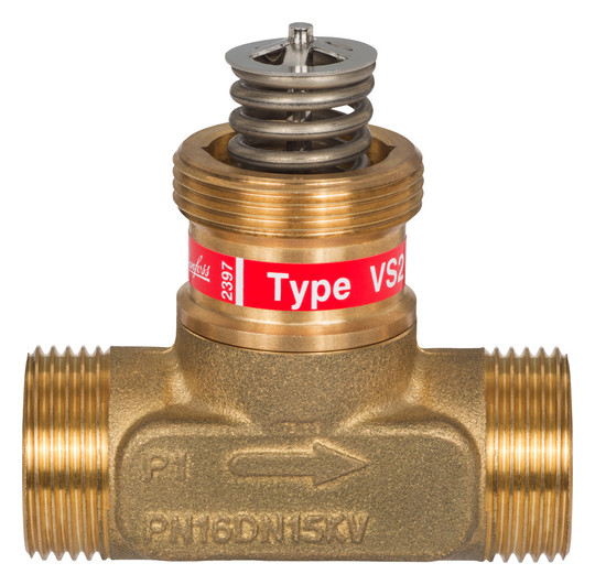 Danfoss Durchgangsventil VS2 DN15 Kvs 1,0, PN16, entzinkungsfreies Messing