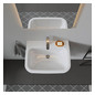 Duravit Waschtisch D-Code 65 x 50 cm, mit Hahnloch, Überlauf, Hahnlochbank, weiß