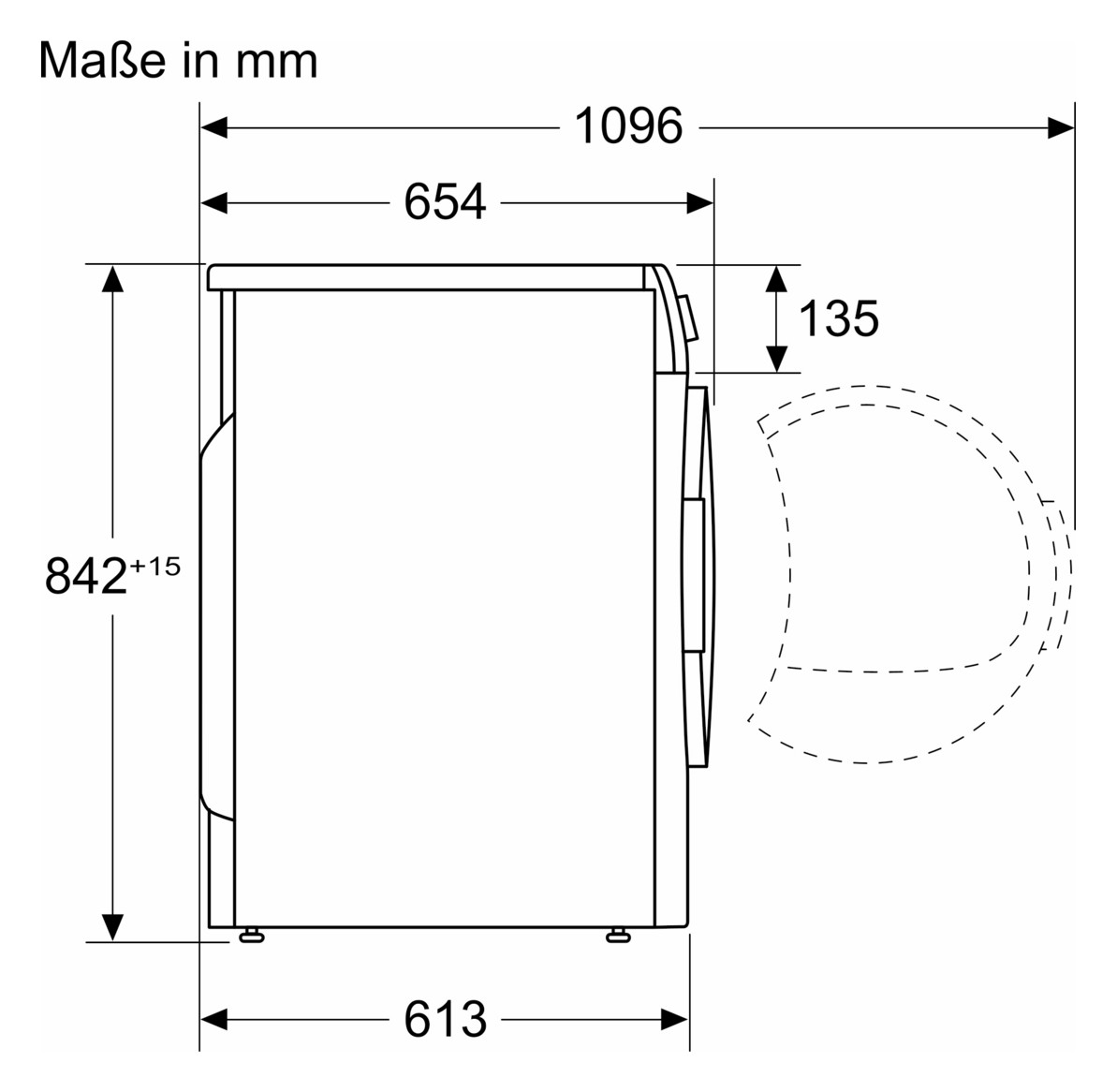 Wärmepumpentrockner E C 8kg ws 65dB re stufenl 138kWh Restzeit