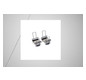 Befestigungsset si Alu L62,7mm B37,6mm H45mm