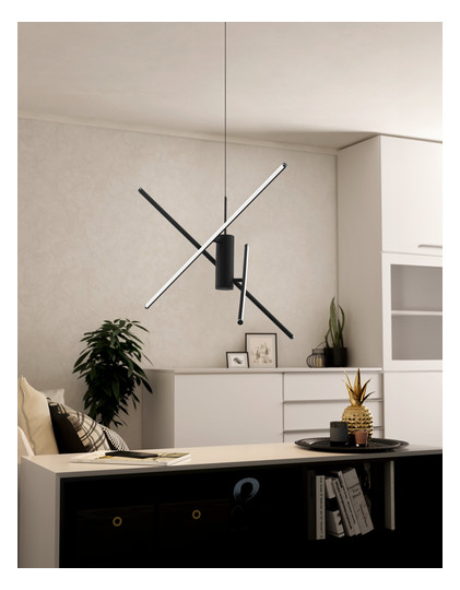 EGLO LED-Hängeleuchte Schwarz      99818 