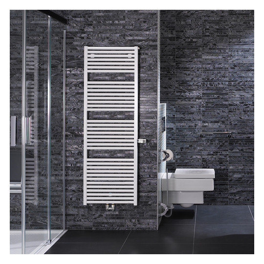 Bemm Badheizkörper Rondo V 1806 x 600 mm, weißperlmetallic, barrierefrei