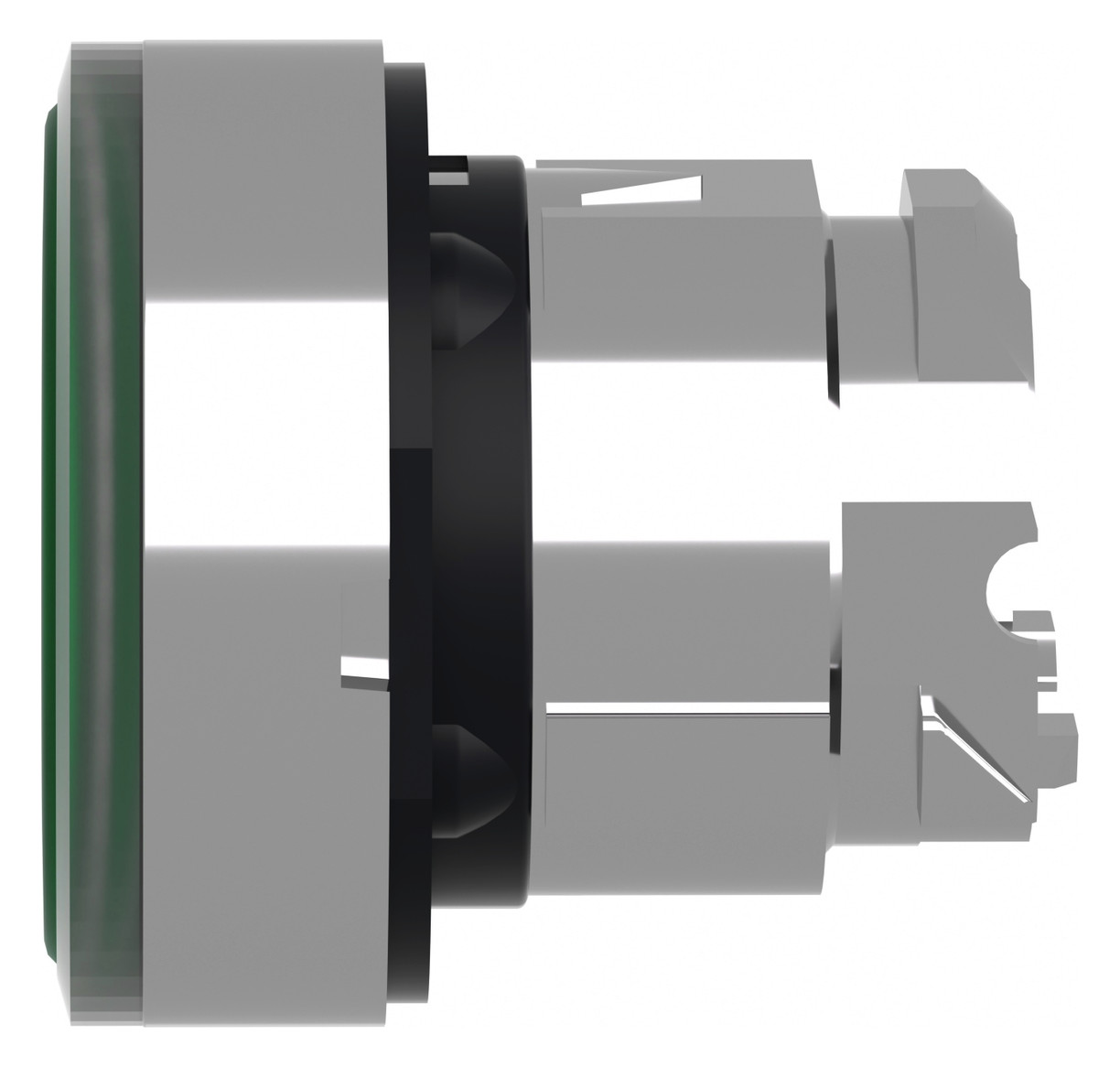 Drucktaster Front 1f gn bel.b Ø22,5mm rnd Geeignet für Beleuchtung IP66