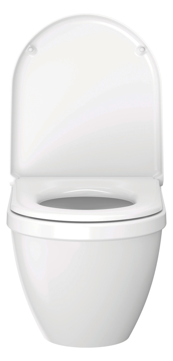 Duravit WC-Sitz Starck 3 ohne Absenkautomatik, Scharniere Edelstahl, weiß