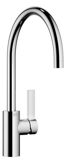 Dornbracht Spültisch-Einhebelmischer Tara Ultra Griff rechts, Ausladung 241mm, platin gebürstet