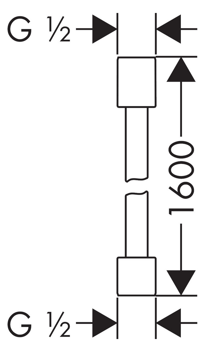 hansgrohe Brauseschlauch Axor Starck 1600 mm, brushed brass
