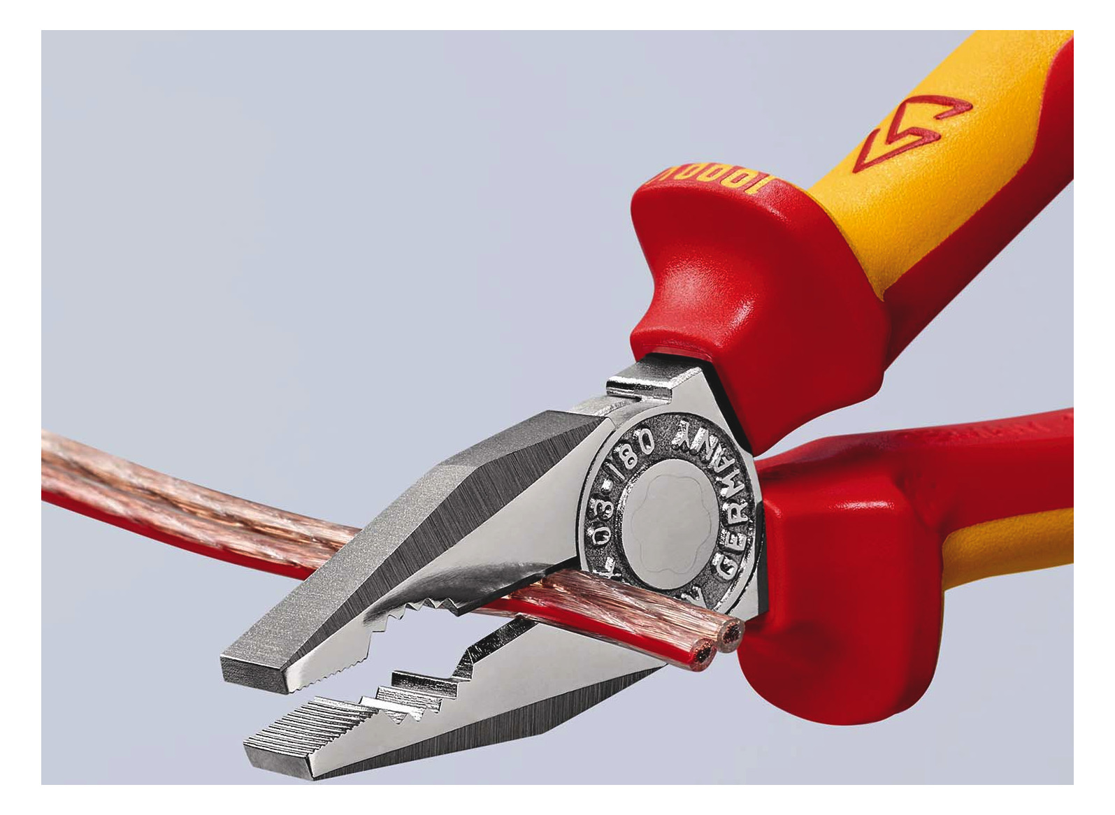 Kombizange 180mm vorst.Schneide 1000V Schutzisoliert 1000V 2Komp VDE