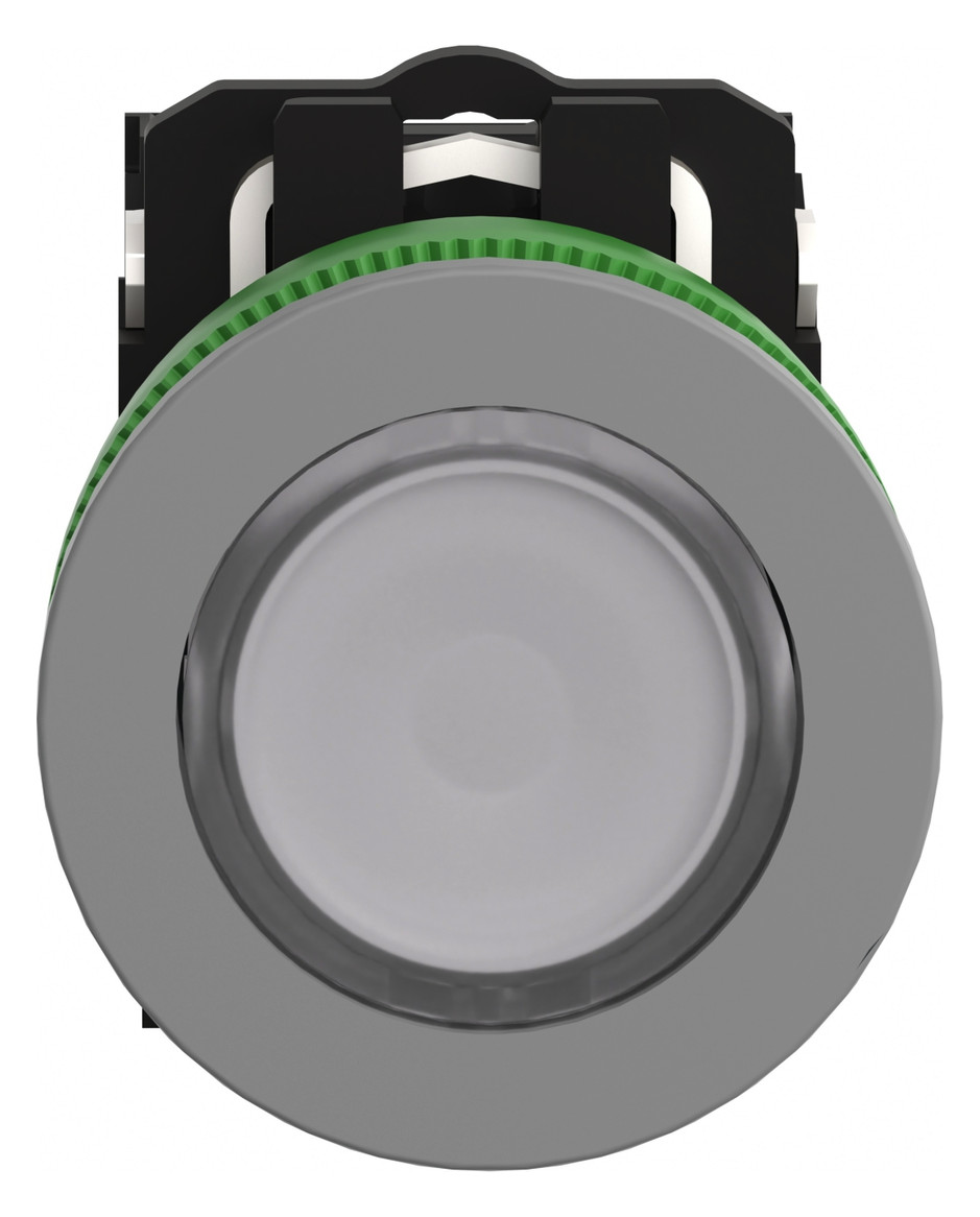 Drucktaster 1f ws rnd Ø30,5mm 1S 1Ö IP66 fl Geeignet für Beleuchtung Tastend
