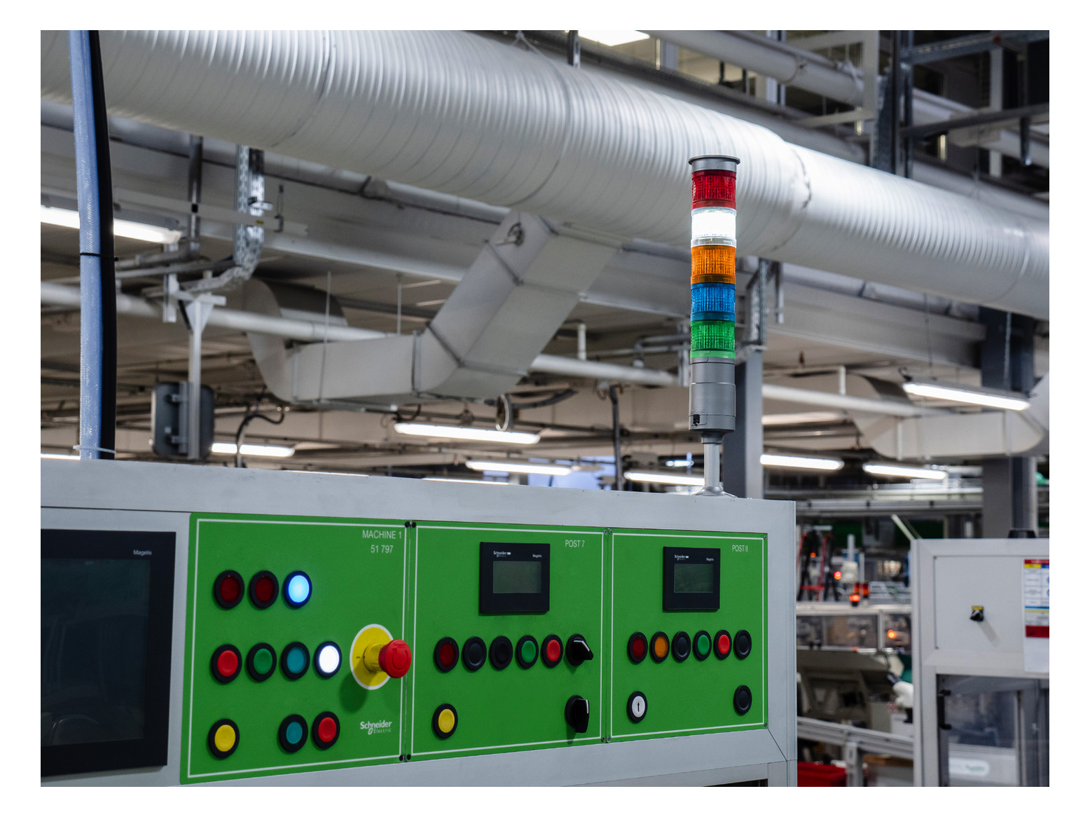 Leuchtmelder Front hoch rnd rt Ø22mm 1st Kst IP66