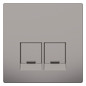 Zentralplatte USB 2f System Design ni Klemmbef m.Beschr.Feld