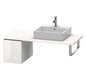 Duravit Unterschrank L-Cube 32 x 54,7 cm, nussbaum gebürstet, für Konsole, 1 Auszug