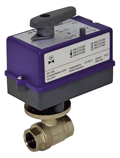 TACONOVA Zweiwege-Motorkugelhahn Novazone Ball DN 20, Rp 3/4, Kvs 55,6, IP 42, 230 V