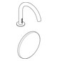 hansgrohe Elektronik-Waschtisch Axor Uno mit Temperaturregulierung, Netzbetrieb 230 V, brushed gold optic