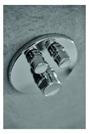 Ideal-Standard Fertigmontageset CeraTherm Navigo rund, 2 Entnahmen, für UP-Brausethermostat, Chrom